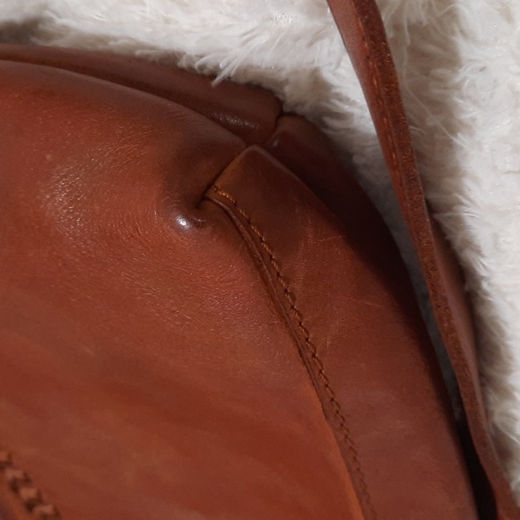 Vilenza Brown Leather Crossbody Bag - Picture 4 of 6